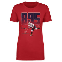 Alexander Ovechkin Washington Capitals 500 Level Women's NHL All-Time Leading Goal Scorer Bold T-Shirt - Red T-shirts