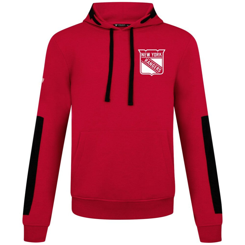 New York Rangers Levelwear Bombay Response Pullover Hoodie - Red Hoodies