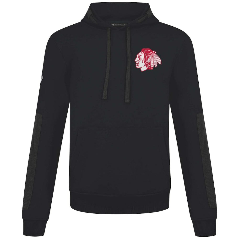 Chicago Blackhawks Levelwear Bombay Response Pullover Hoodie - Black Hoodies