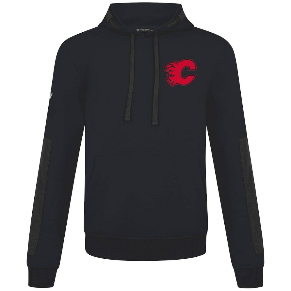 Calgary Flames Levelwear Bombay Response Pullover Hoodie - Black Hoodies