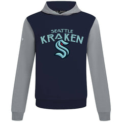 Seattle Kraken Levelwear Ultimate Mission Pullover Hoodie - Deep Sea Blue/Gray Hoodies