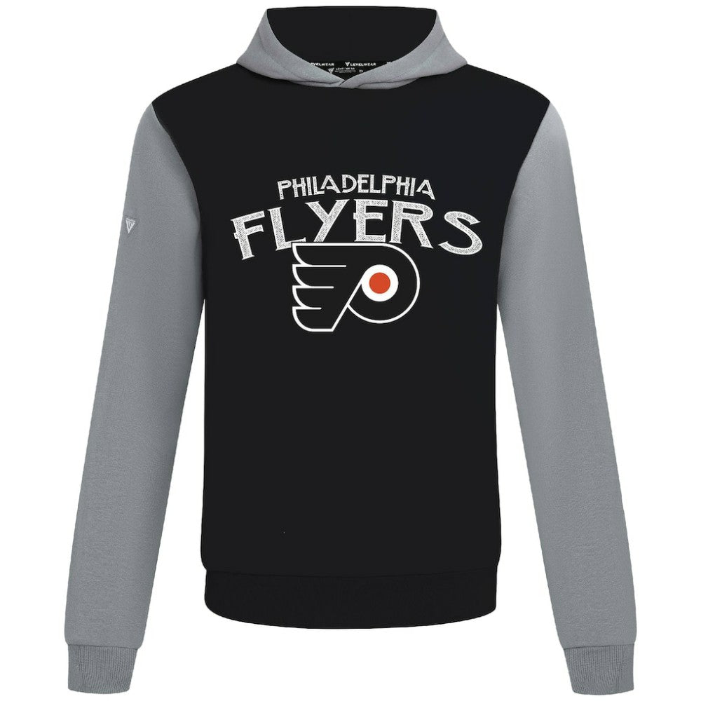 Philadelphia Flyers Levelwear Ultimate Mission Pullover Hoodie - Black/Gray Hoodies