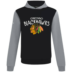 Chicago Blackhawks Levelwear Ultimate Mission Pullover Hoodie - Black/Gray Hoodies