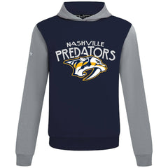 Nashville Predators Levelwear Ultimate Mission Pullover Hoodie - Navy/Gray Hoodies