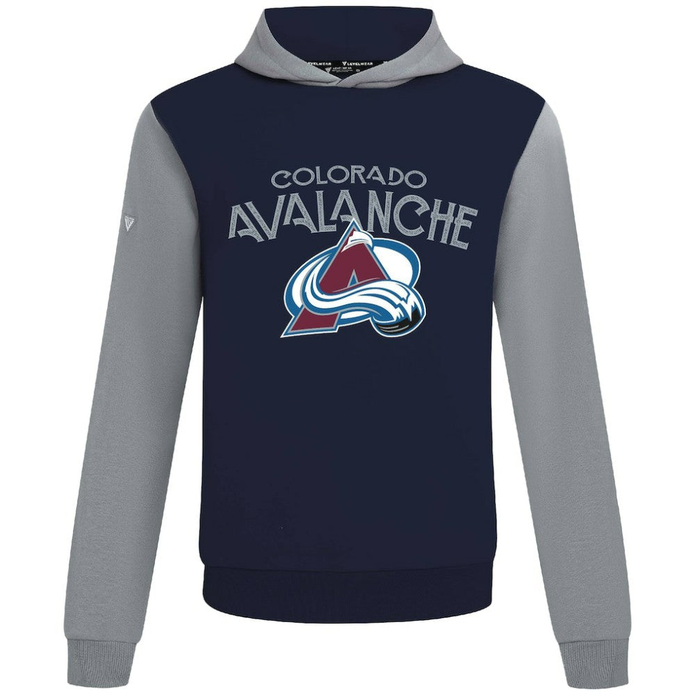 Colorado Avalanche Levelwear Ultimate Mission Pullover Hoodie - Navy/Gray Hoodies