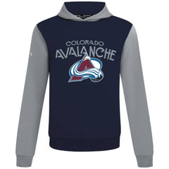 Colorado Avalanche Levelwear Ultimate Mission Pullover Hoodie - Navy/Gray Hoodies