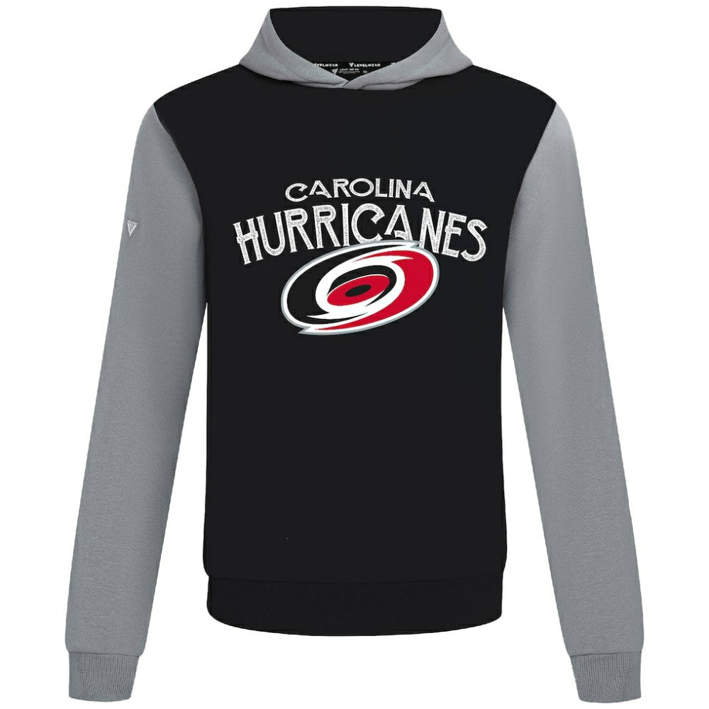 Carolina Hurricanes Levelwear Ultimate Mission Pullover Hoodie - Black/Gray Hoodies