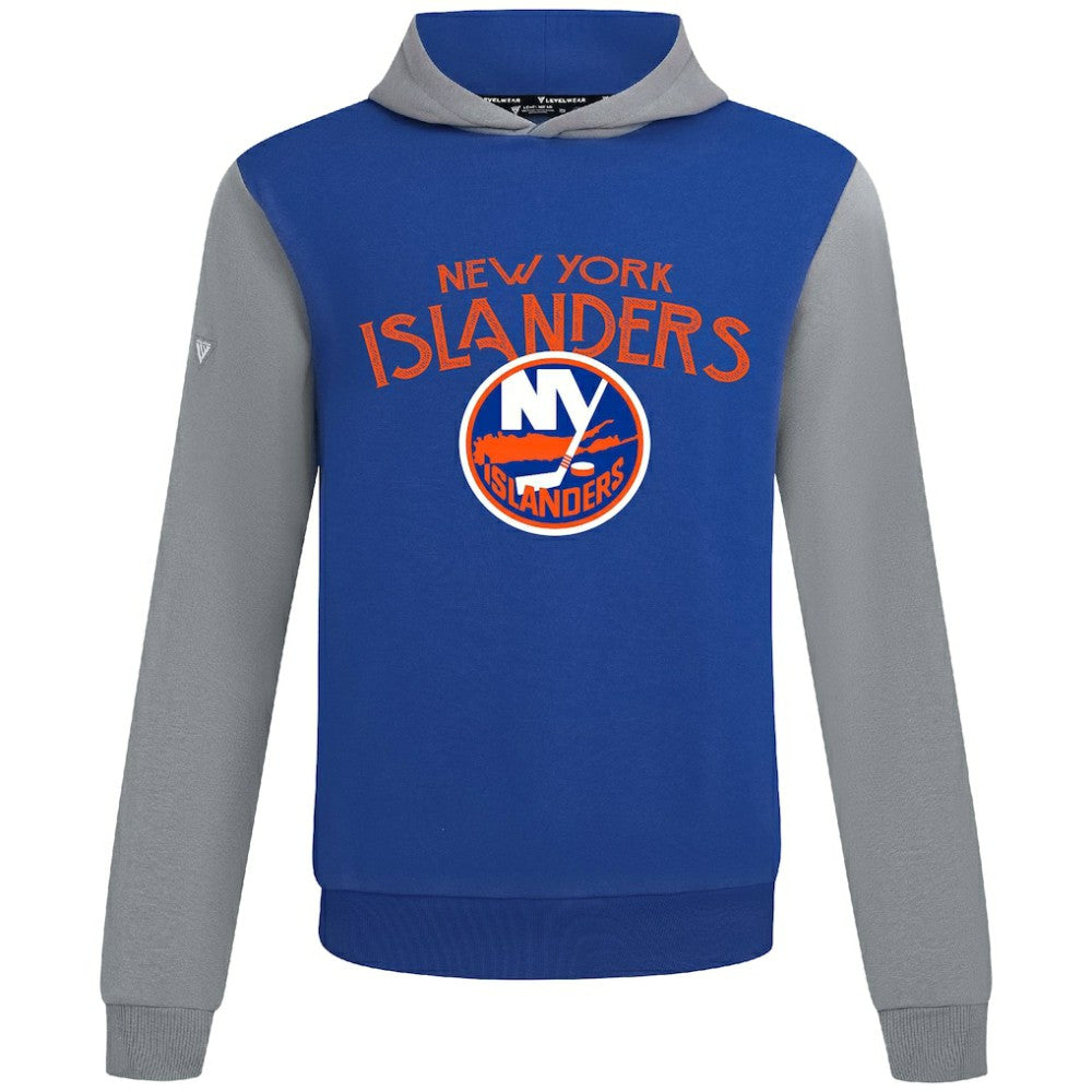 New York Islanders Levelwear Ultimate Mission Pullover Hoodie - Royal/Gray Hoodies