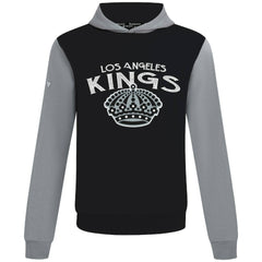 Los Angeles Kings Levelwear Ultimate Mission Pullover Hoodie - Black/Gray Hoodies