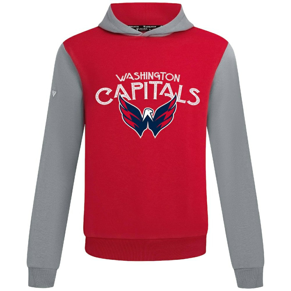 Washington Capitals Levelwear Ultimate Mission Pullover Hoodie - Red/Gray Hoodies
