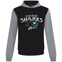 San Jose Sharks Levelwear Ultimate Mission Pullover Hoodie - Black/Gray Hoodies