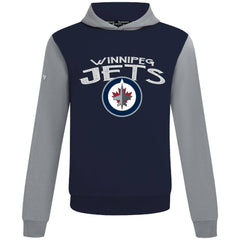 Winnipeg Jets Levelwear Ultimate Mission Pullover Hoodie - Navy/Gray Hoodies