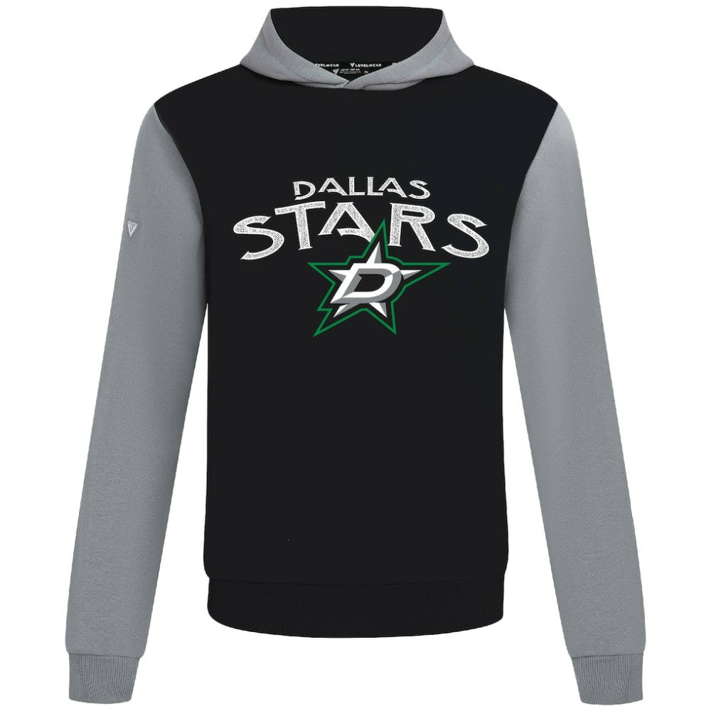 Dallas Stars Levelwear Ultimate Mission Pullover Hoodie - Black/Gray Hoodies