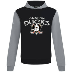 Anaheim Ducks Levelwear Ultimate Mission Pullover Hoodie - Black/Gray Hoodies