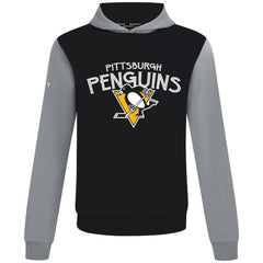 Pittsburgh Penguins Levelwear Ultimate Mission Pullover Hoodie - Black/Gray Hoodies