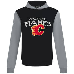 Calgary Flames Levelwear Ultimate Mission Pullover Hoodie - Black/Gray Hoodies