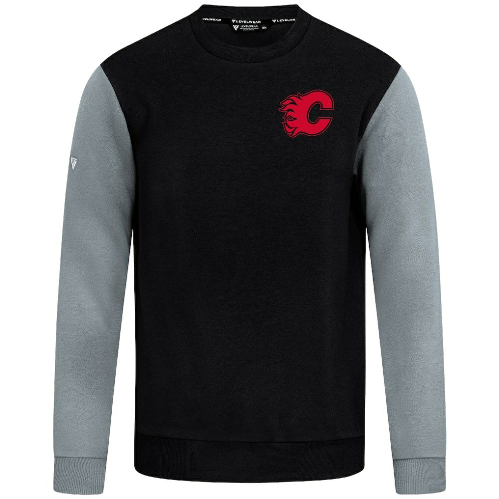 Calgary Flames Levelwear Ultimate Response Sweatshirt - Black/Gray Sweatshirts