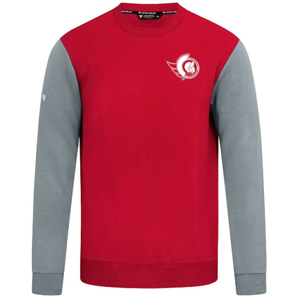 Ottawa Senators Levelwear Ultimate Response Sweatshirt - Red/Gray Sweatshirts