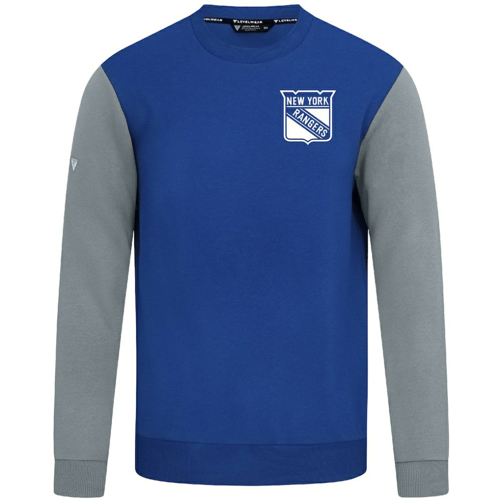 New York Rangers Levelwear Ultimate Response Sweatshirt - Royal/Gray Sweatshirts