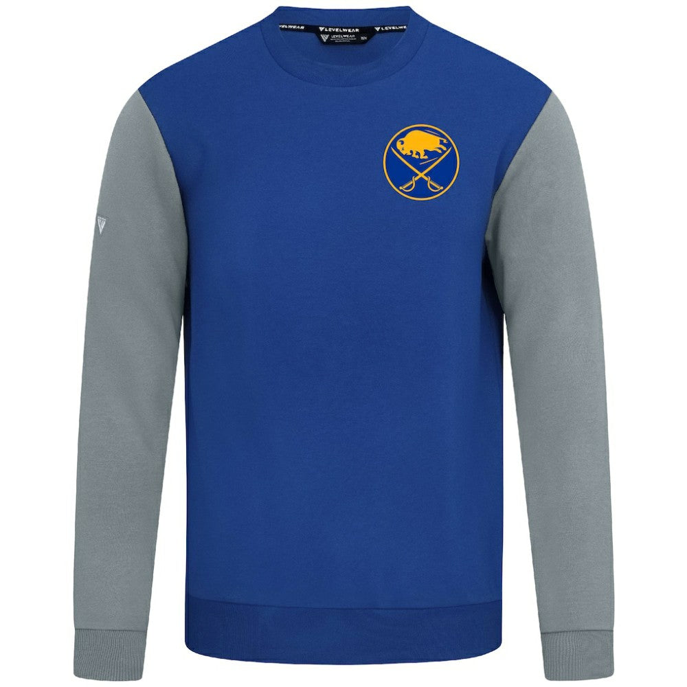 Buffalo Sabres Levelwear Ultimate Response Sweatshirt - Royal/Gray Sweatshirts