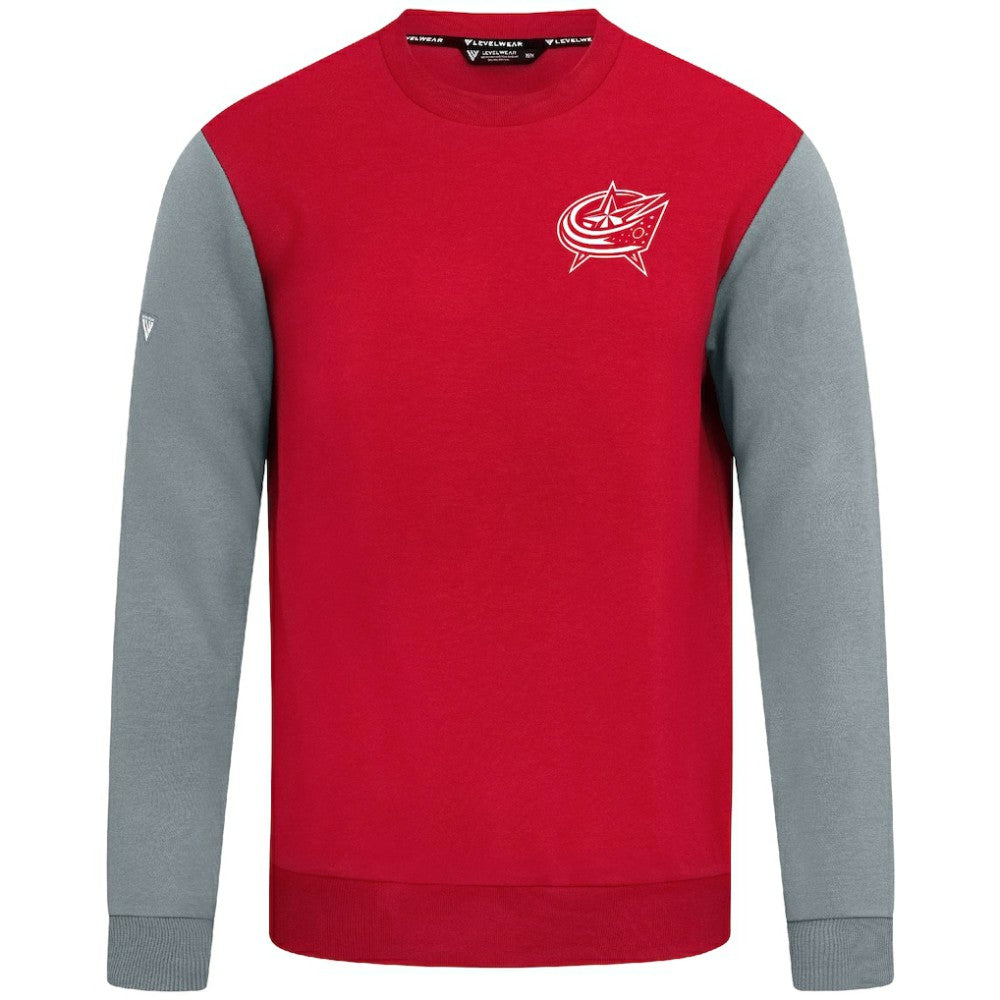 Columbus Blue Jackets Levelwear Ultimate Response Sweatshirt - Red/Gray Sweatshirts