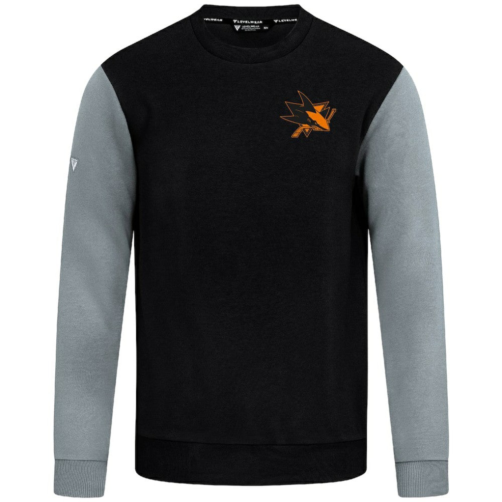 San Jose Sharks Levelwear Ultimate Response Sweatshirt - Black/Gray Sweatshirts
