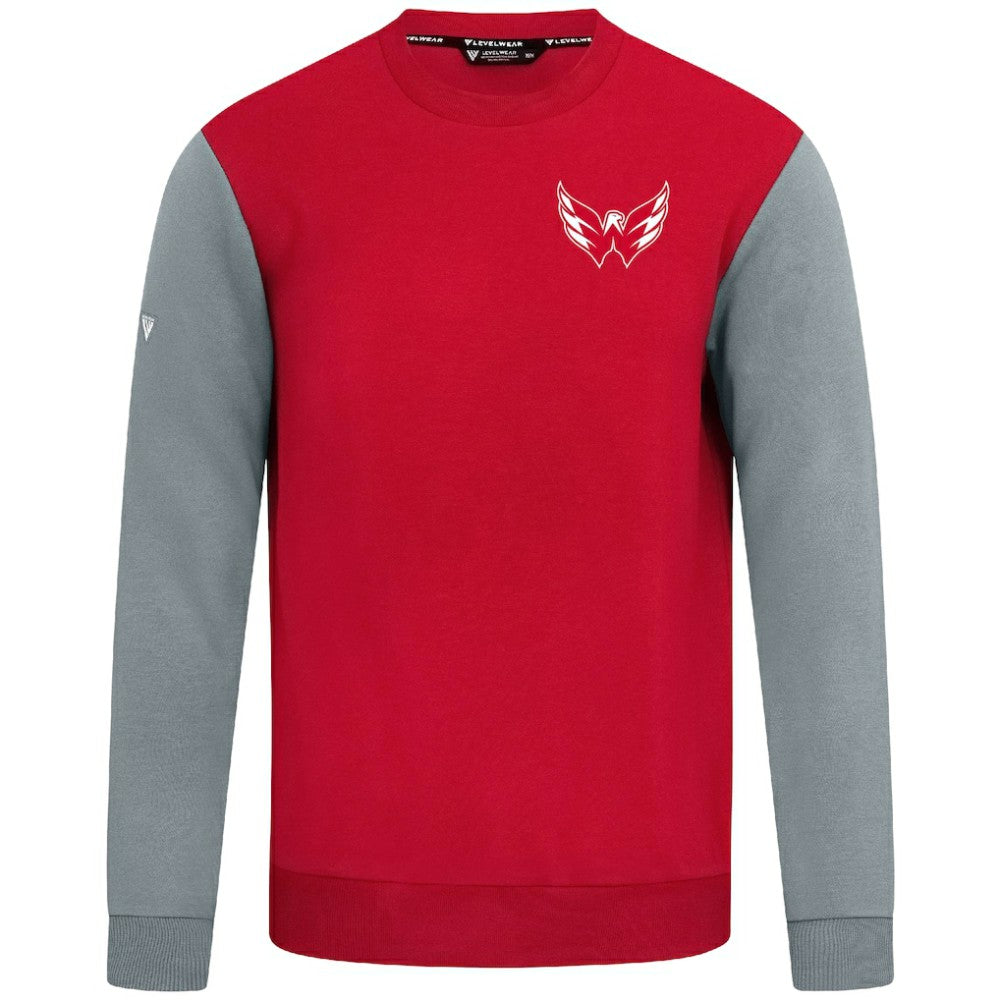 Washington Capitals Levelwear Ultimate Response Sweatshirt - Red/Gray Sweatshirts