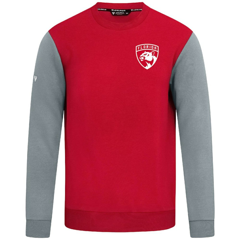 Florida Panthers Levelwear Ultimate Response Sweatshirt - Red/Gray Sweatshirts