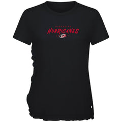 Carolina Hurricanes Levelwear Women's Airflow Scratched T-Shirt - Black T-shirts