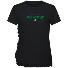 Dallas Stars Levelwear Women's Airflow Scratched T-Shirt - Black T-shirts