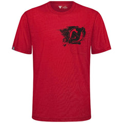 New Jersey Devils Levelwear Focal Blasted T-Shirt - Red T-shirts