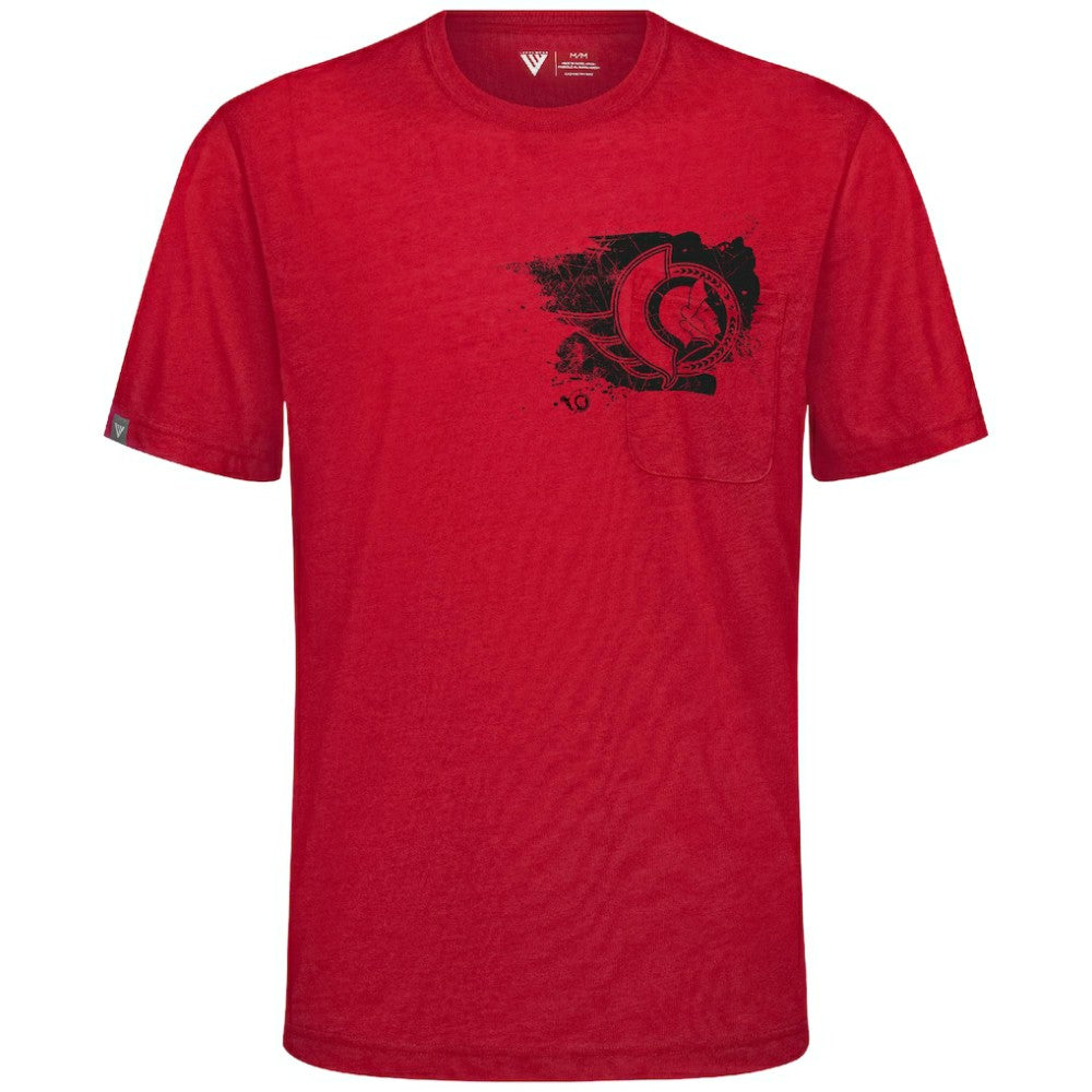 Ottawa Senators Levelwear Focal Blasted T-Shirt - Red T-shirts