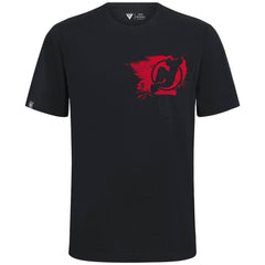 New Jersey Devils Levelwear Focal Blasted T-Shirt - Black T-shirts