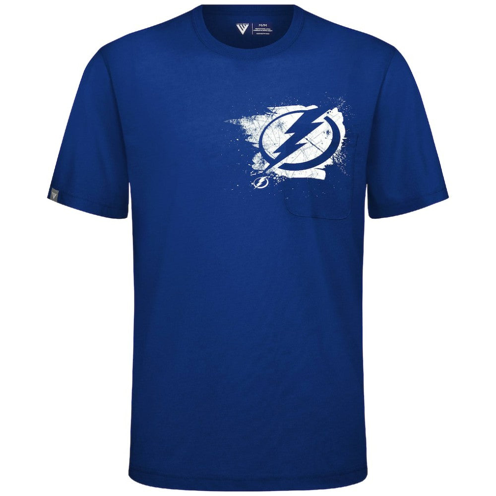 Tampa Bay Lightning Levelwear Focal Blasted T-Shirt - Royal T-shirts
