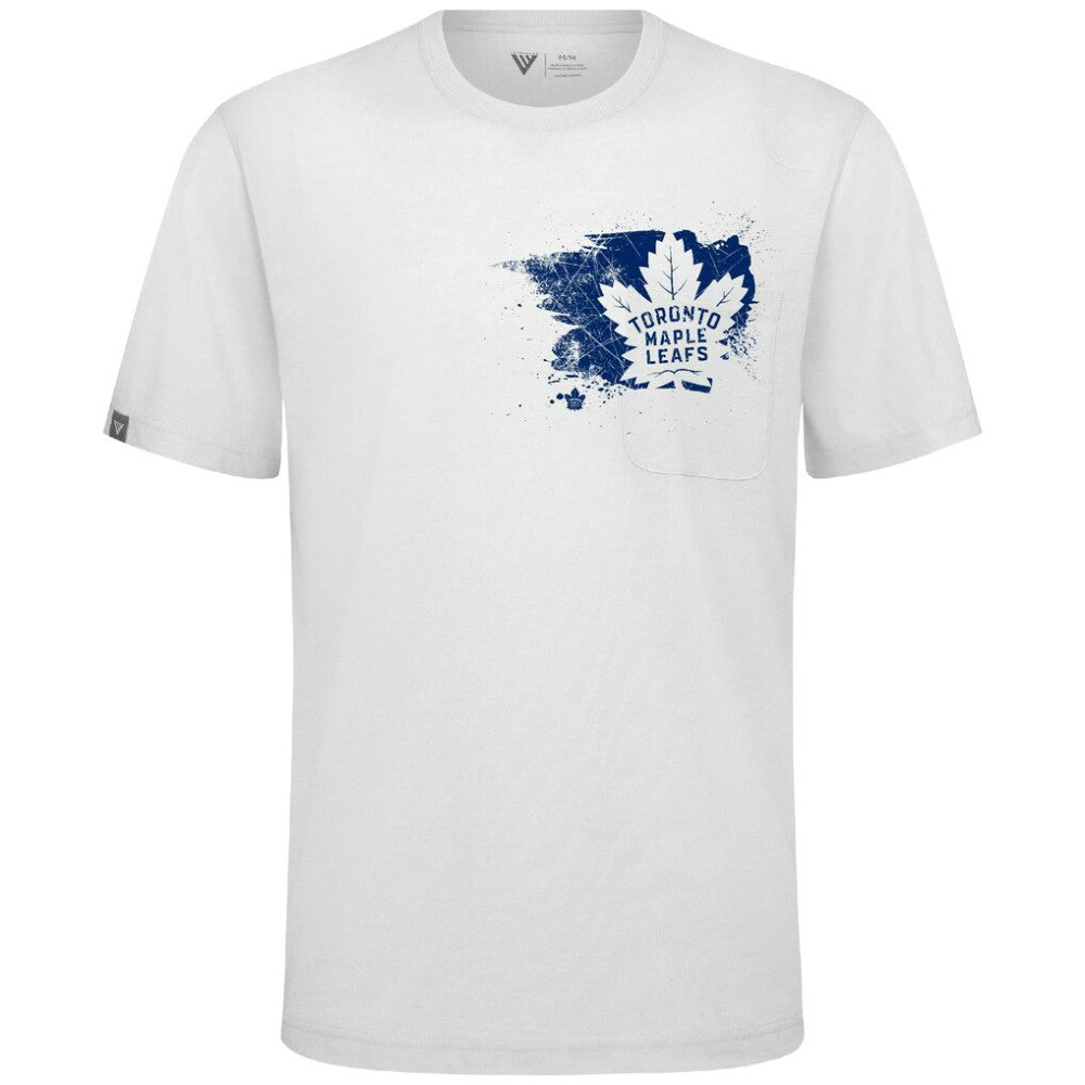 Toronto Maple Leafs Levelwear Focal Blasted T-Shirt - White T-shirts