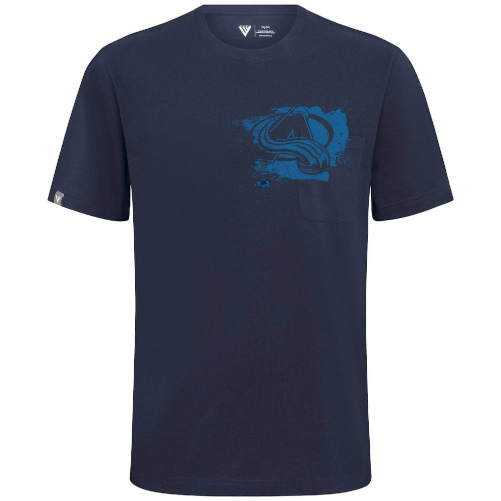 Colorado Avalanche Levelwear Focal Blasted T-Shirt - Navy T-shirts
