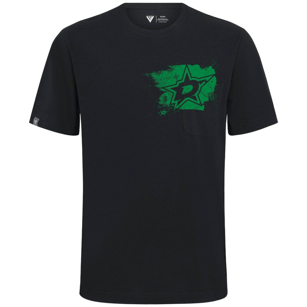 Dallas Stars Levelwear Focal Blasted T-Shirt - Black T-shirts