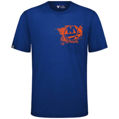 New York Islanders Levelwear Focal Blasted T-Shirt - Royal T-shirts