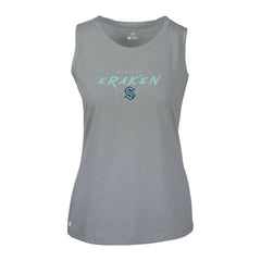 Seattle Kraken Levelwear Women's Macy Scratched Tank Top - Gray Tank Top