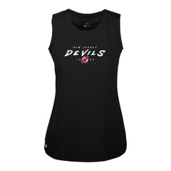 New Jersey Devils Levelwear Women's Macy Scratched Tank Top - Black Jerseys