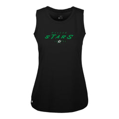 Dallas Stars Levelwear Women's Macy Scratched Tank Top - Black Tank Top