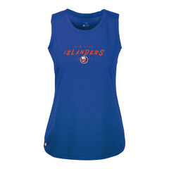 New York Islanders Levelwear Women's Macy Scratched Tank Top - Royal Tank Top