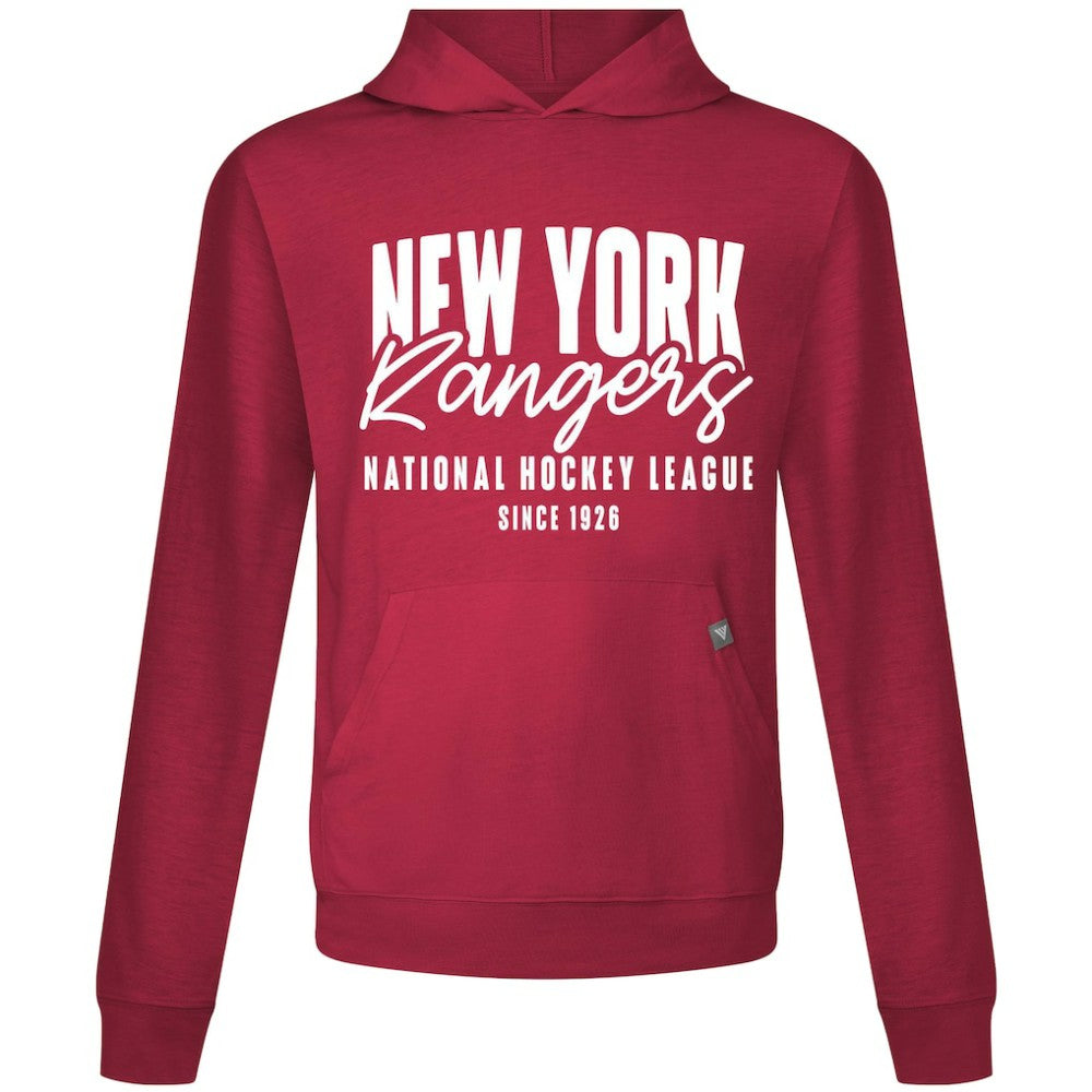 New York Rangers Levelwear Relay Response Pullover Hoodie - Red Hoodies