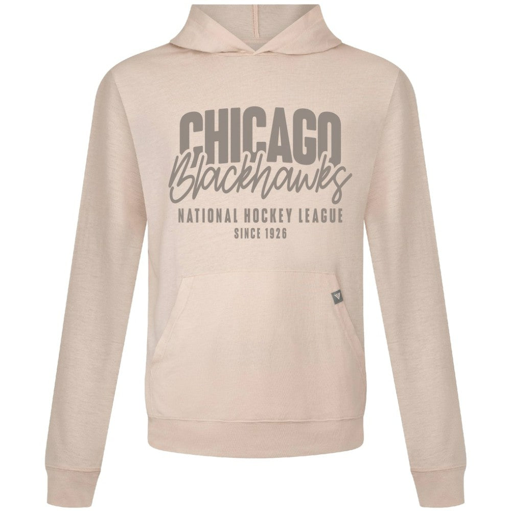 Chicago Blackhawks Levelwear Relay Response Pullover Hoodie - Khaki Hoodies