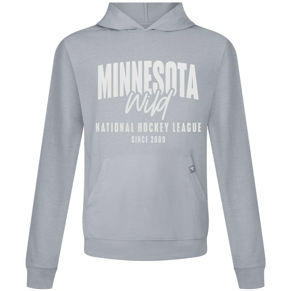 Minnesota Wild Levelwear Relay Response Pullover Hoodie - Gray Hoodies