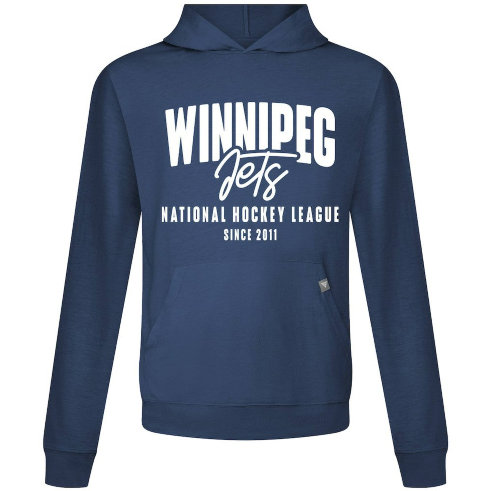Winnipeg Jets Levelwear Relay Response Pullover Hoodie - Navy Hoodies