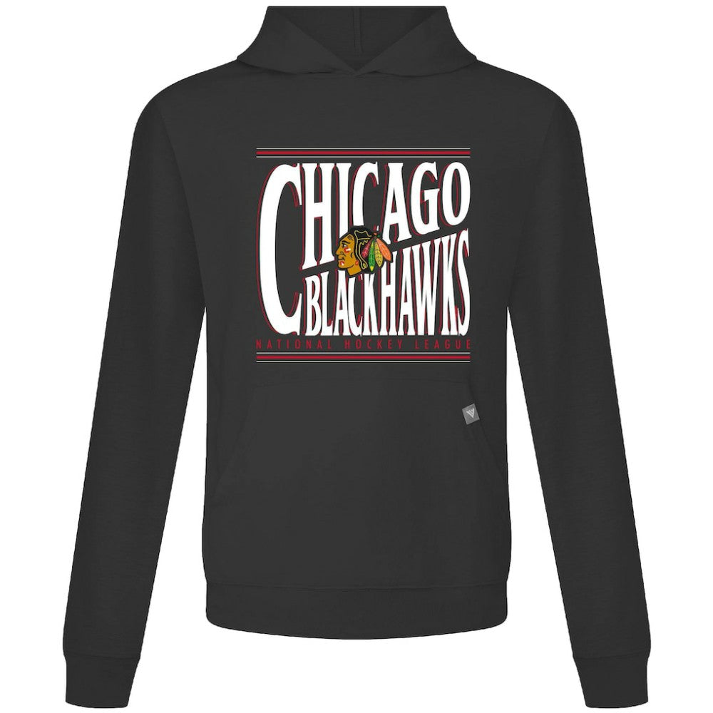 Chicago Blackhawks Levelwear Relay Powerhouse Pullover Hoodie - Black Hoodies