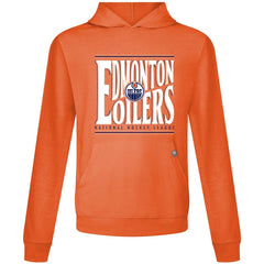 Edmonton Oilers Levelwear Relay Powerhouse Pullover Hoodie - Orange Hoodies