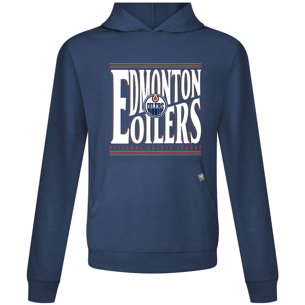 Edmonton Oilers Levelwear Relay Powerhouse Pullover Hoodie - Navy Hoodies