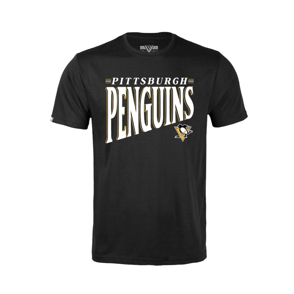Pittsburgh Penguins Levelwear Youth Little Richmond Tally T-Shirt - Black T-shirts